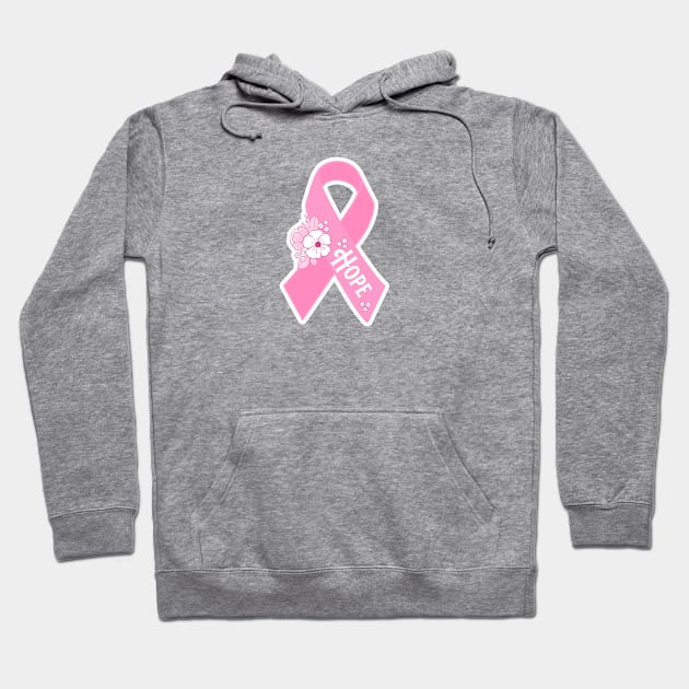 Pink Ribbon Hope - Cancer Awareness Hoodie by tandre